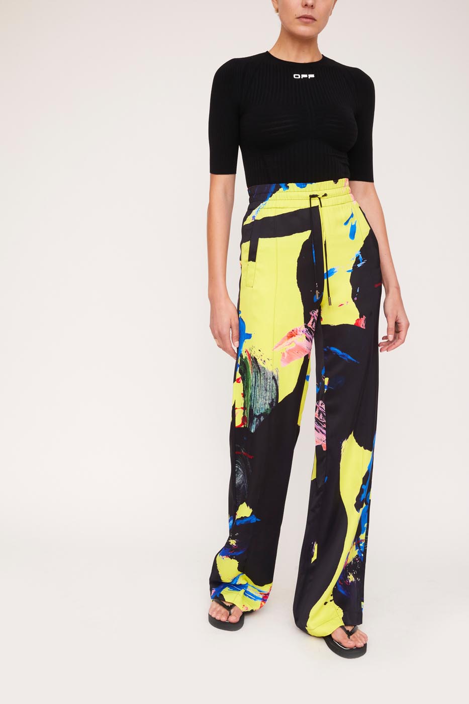  PANTALON  CINTURA ELASTICADA OFF  WHITE  Sarika Rodrik